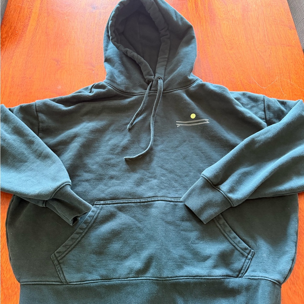 Women’s  Dark Green cropped Hoodie